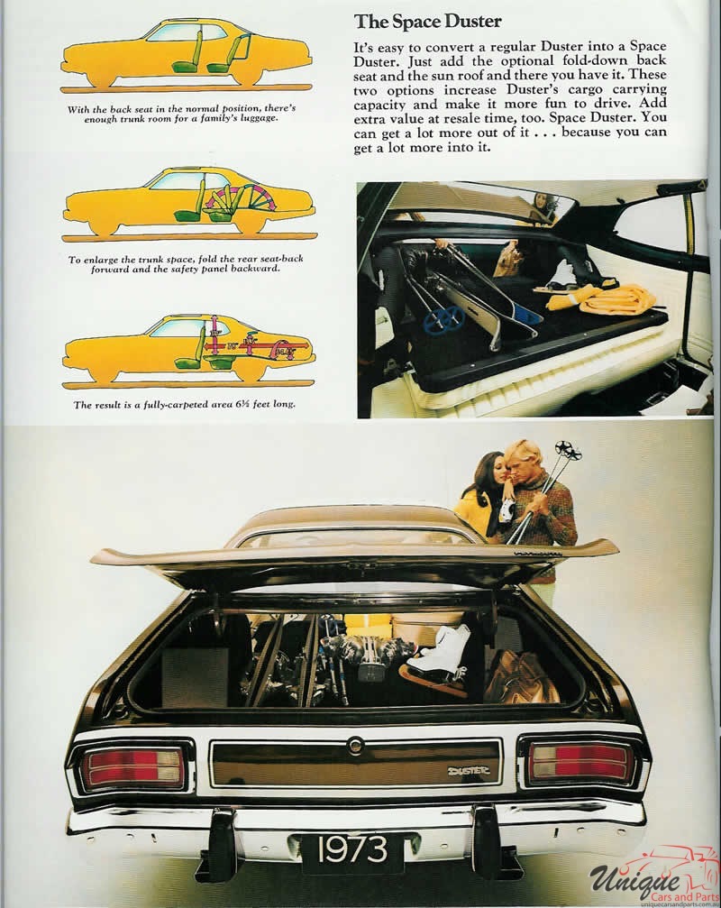 1973 Plymouth Duster, Valiant and Barracuda Brochure Page 6